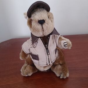 Adorable Plush Bear in Jacket and Cap